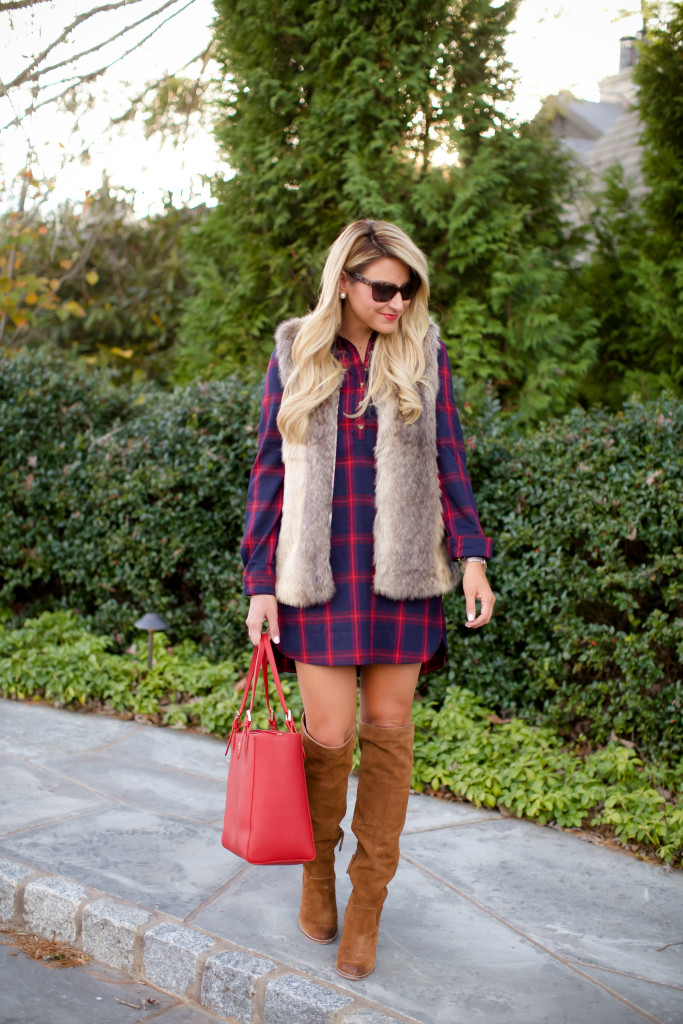 Outfit | Perfect Plaid + Fall Fur - SHOP DANDY | A florida based style ...